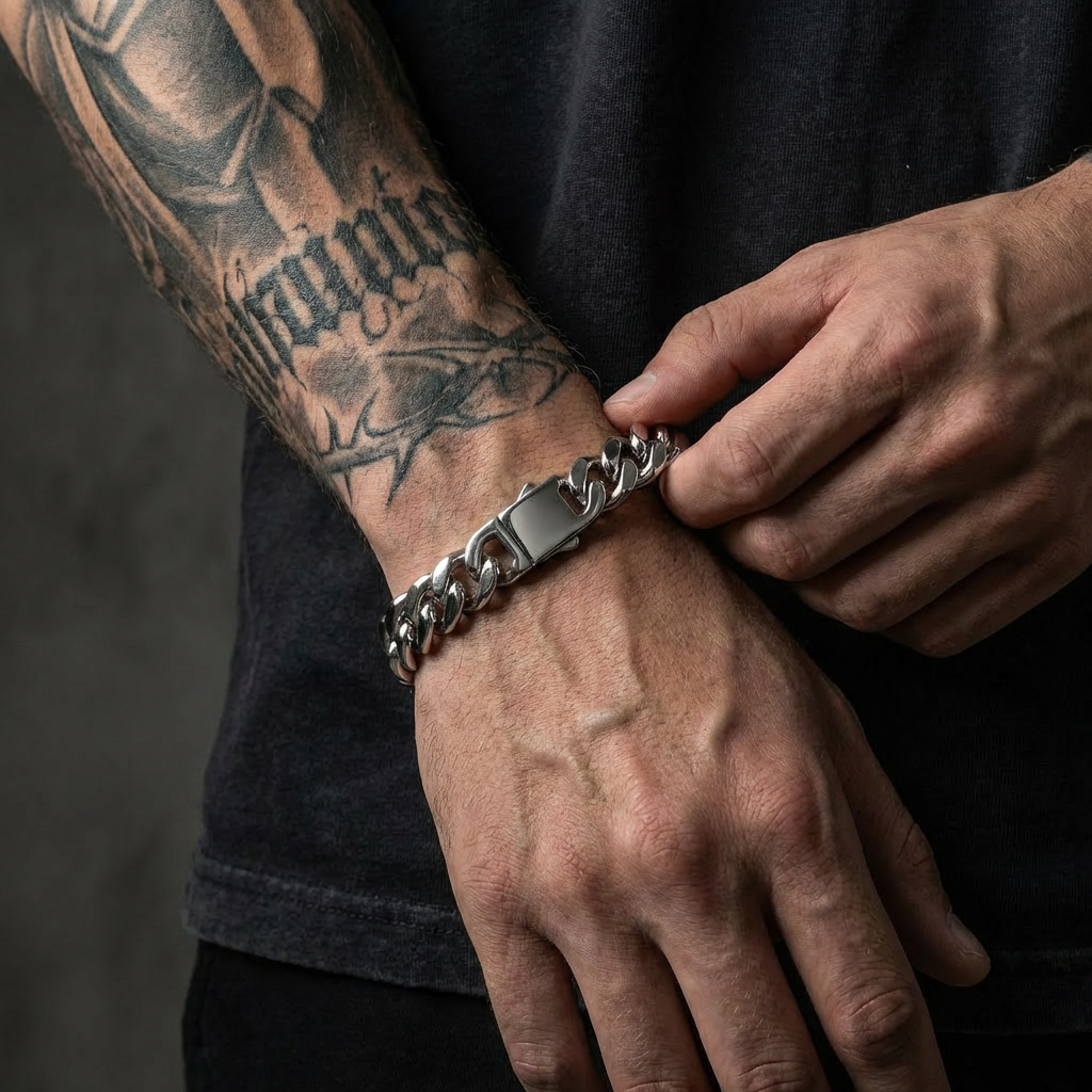 10mm Cuban Link Stainless Steel Bracelet