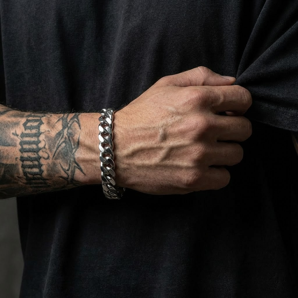 10mm Cuban Link Stainless Steel Bracelet