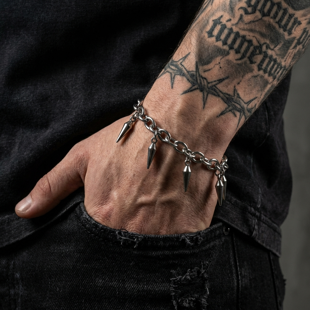 Phantom Gothic Stainless Steel Bracelet