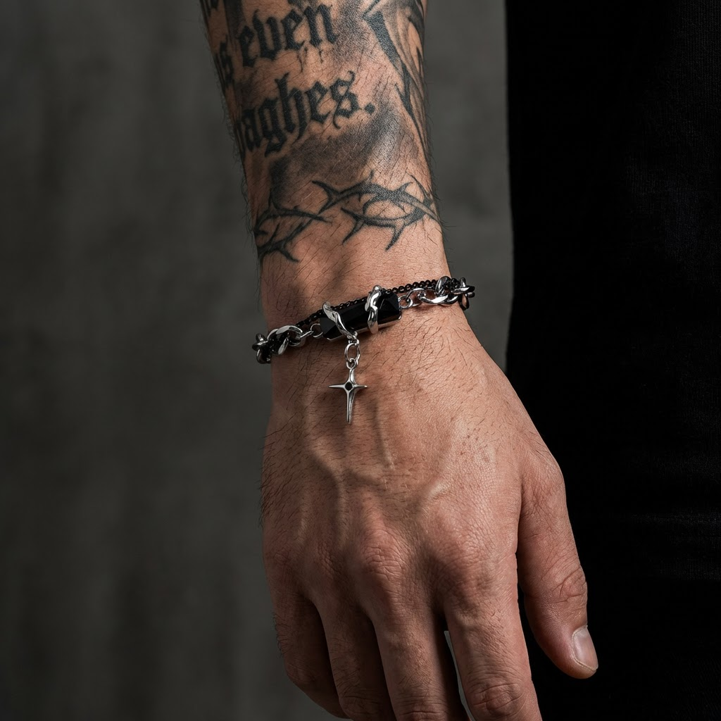 Wraith Black Stainless Steel Bracelet