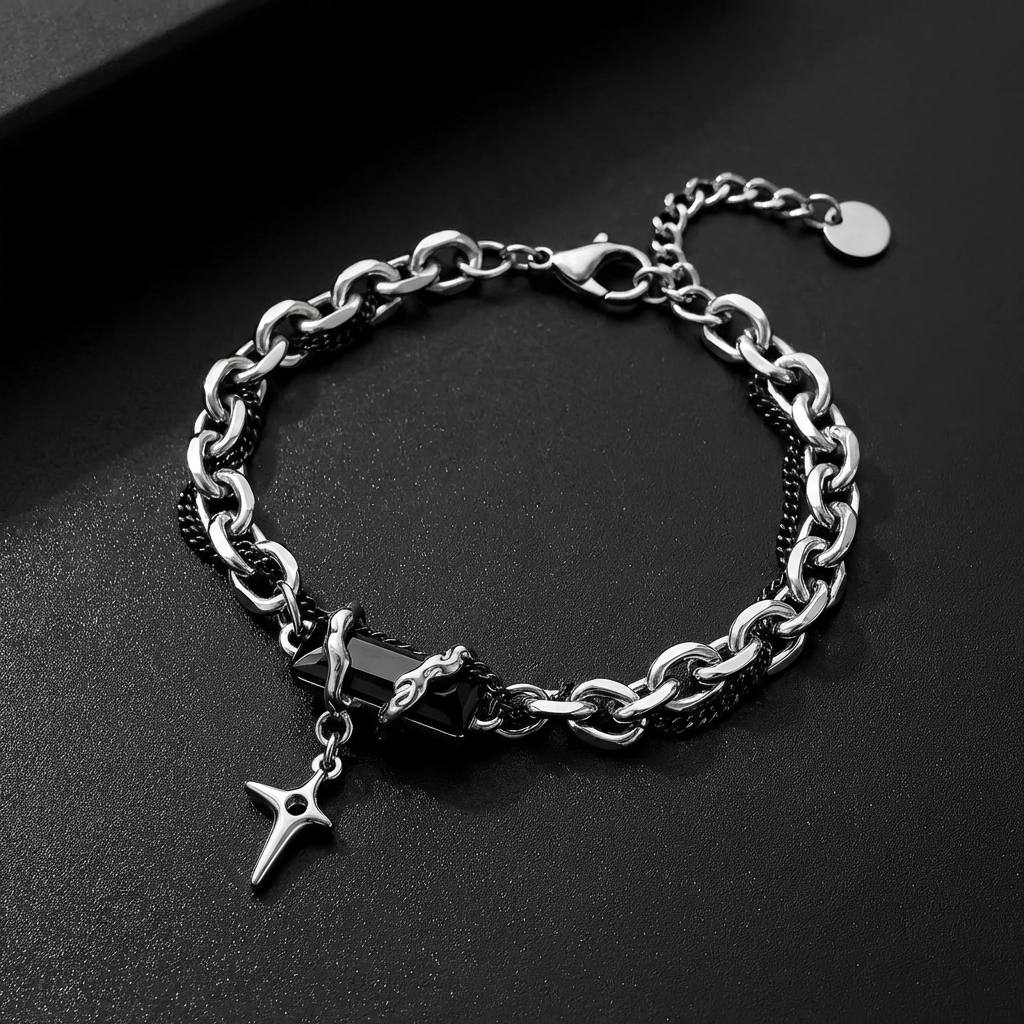 Wraith Black Stainless Steel Bracelet