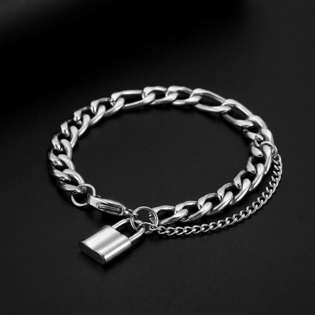 Locked Stainless Steel Bracelet