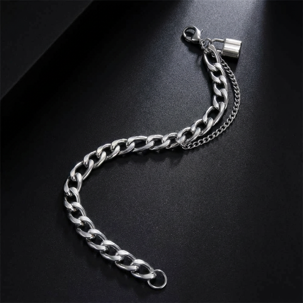 Locked Stainless Steel Bracelet
