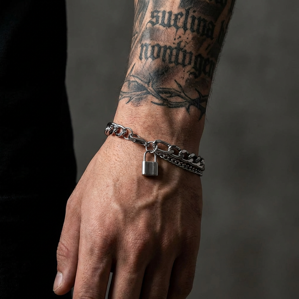 Locked Stainless Steel Bracelet