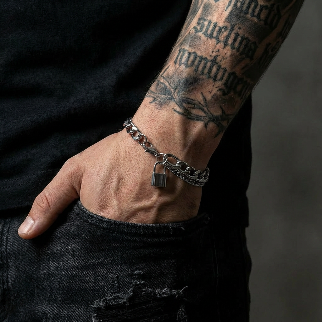 Locked Stainless Steel Bracelet