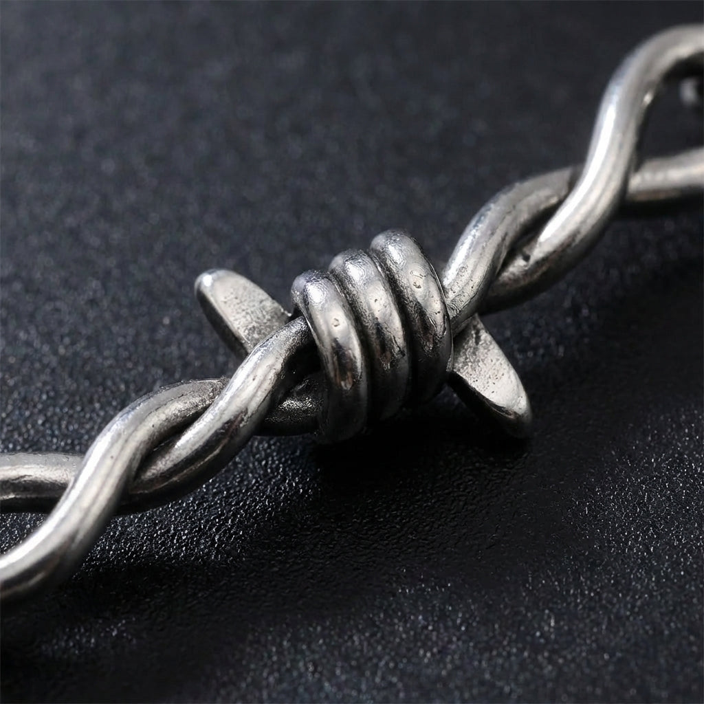 Barbed Wire Stainless Steel Bracelet