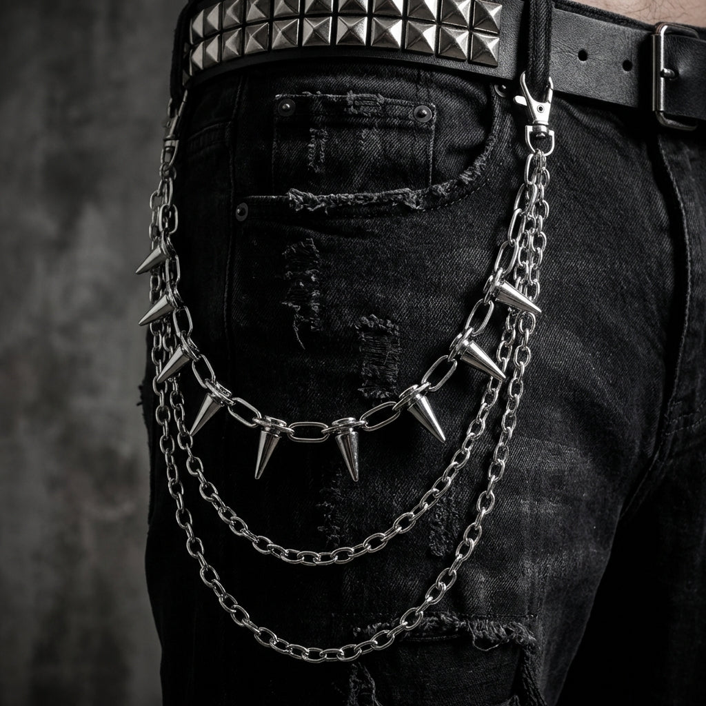 Spike Stainless Steel Belt Chain