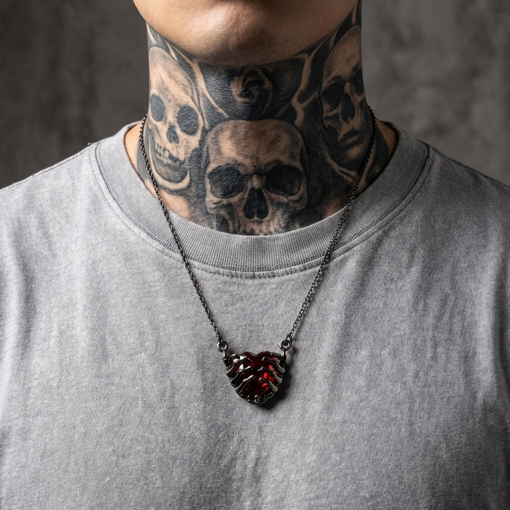 Dead Love Red Crystal Necklace