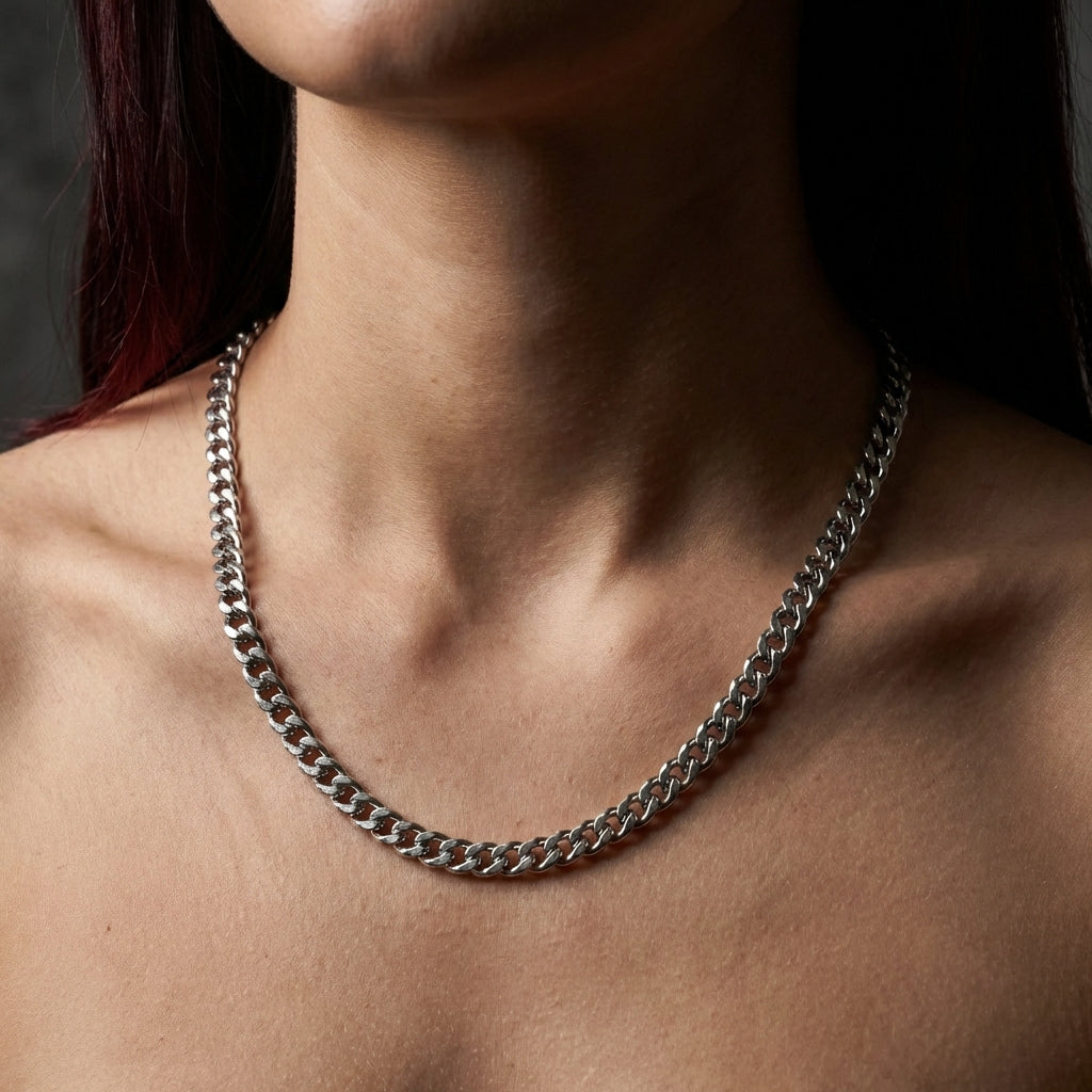 6mm Cuban Link Stainless Steel Chain
