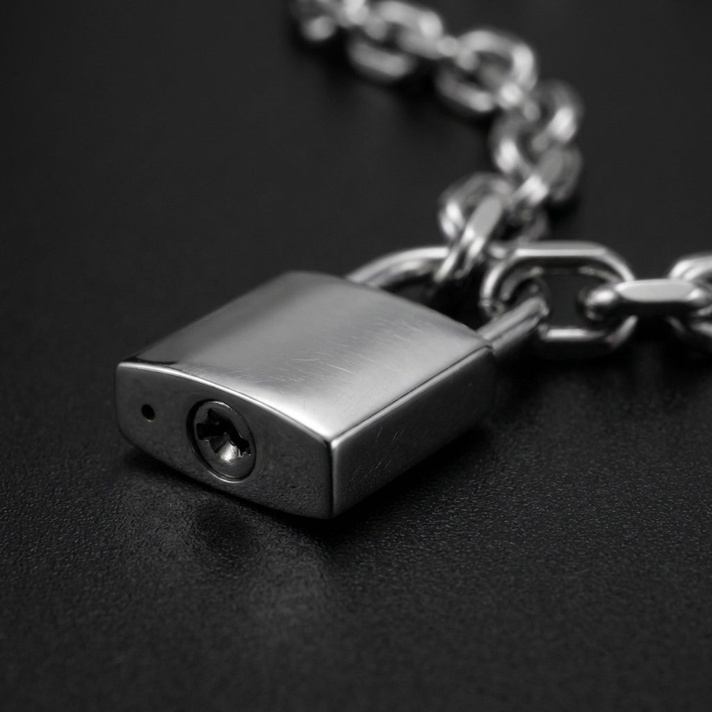 Heavy Lock Stainless Steel Necklace