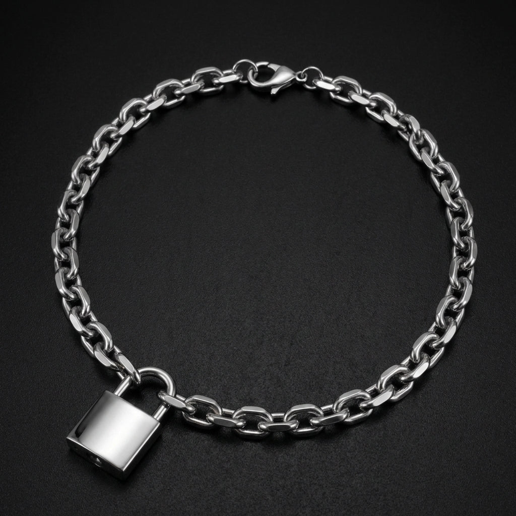 Heavy Lock Stainless Steel Necklace