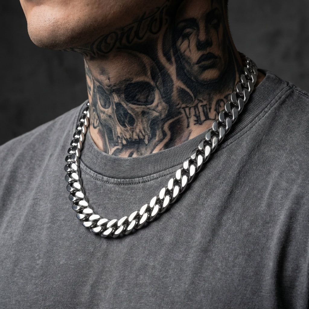 12mm Cuban Link Stainless Steel Chain