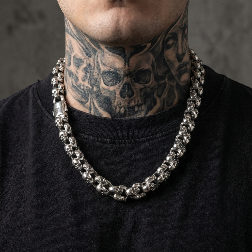 Deathrow Stainless Steel Jewelry Set