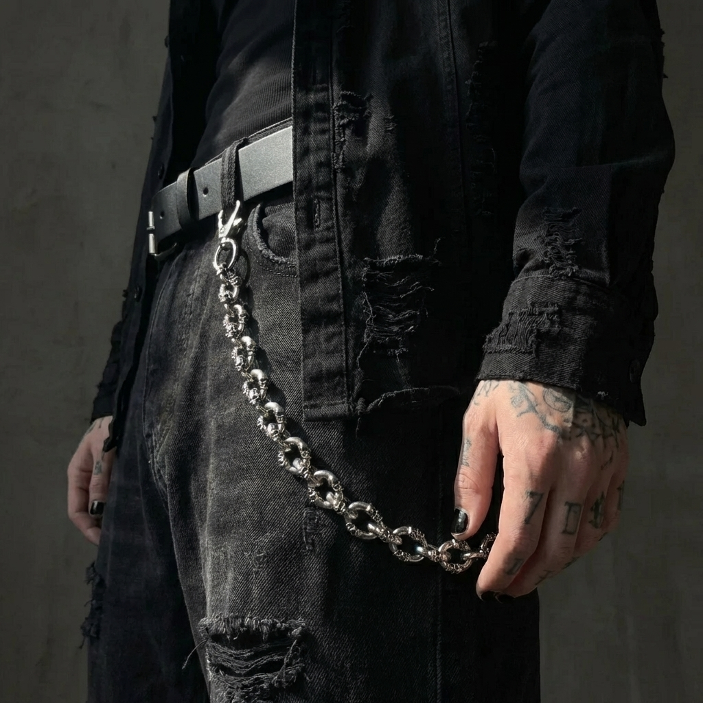 Deadweight Stainless Steel Belt Chain