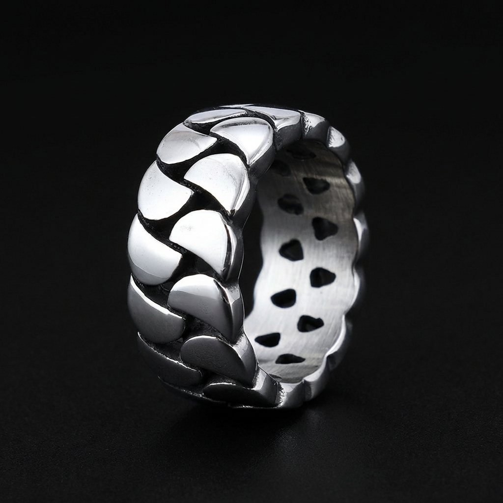 Cuban Link Stainless Steel Ring