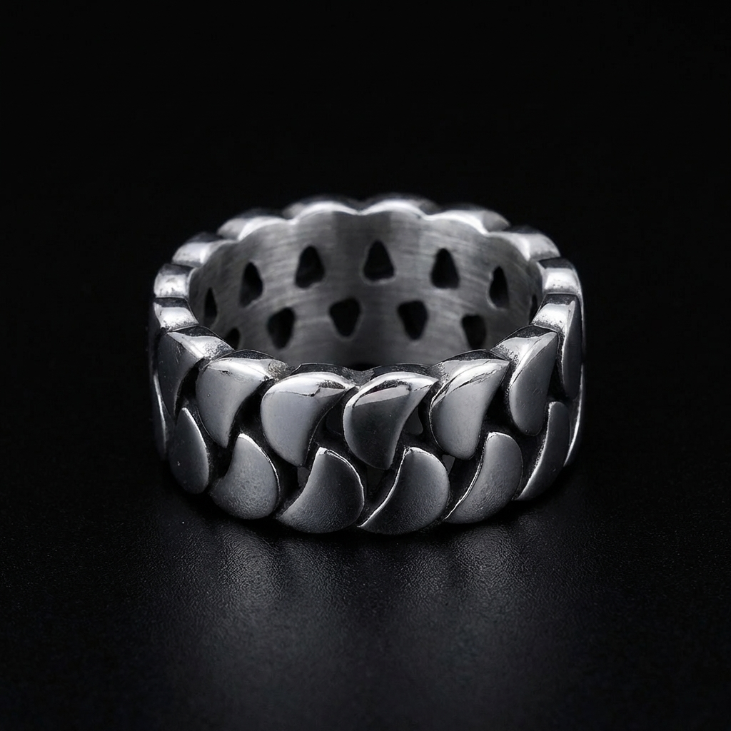 Cuban Link Stainless Steel Ring