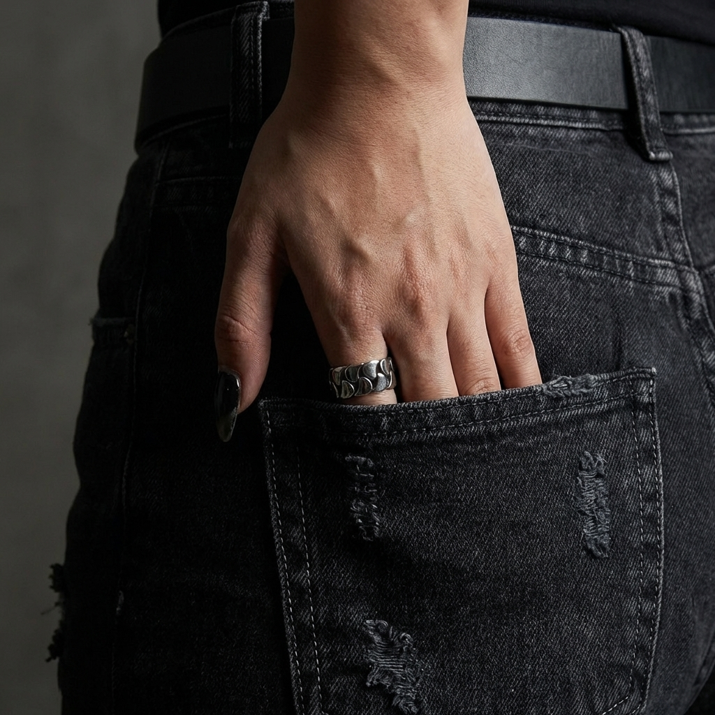 Cuban Link Stainless Steel Ring
