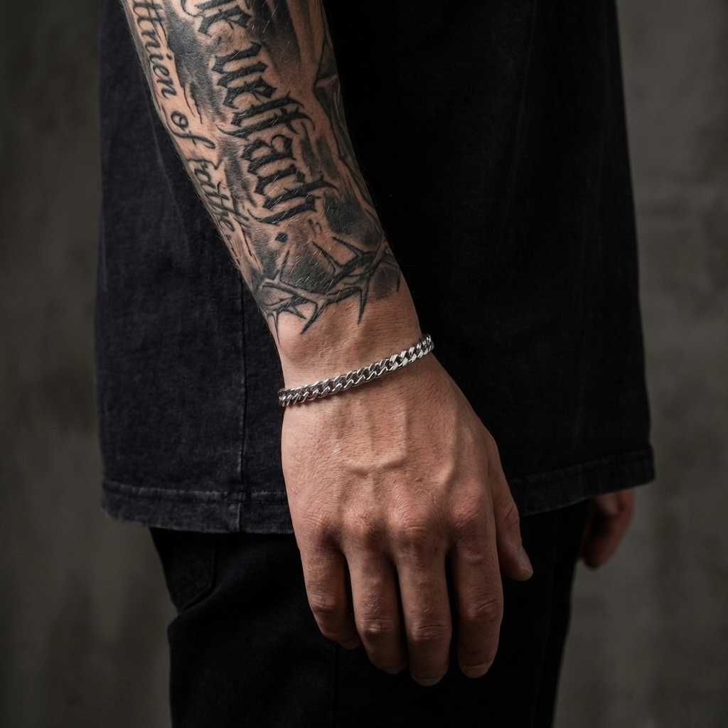 6mm Cuban Link Stainless Steel Bracelet