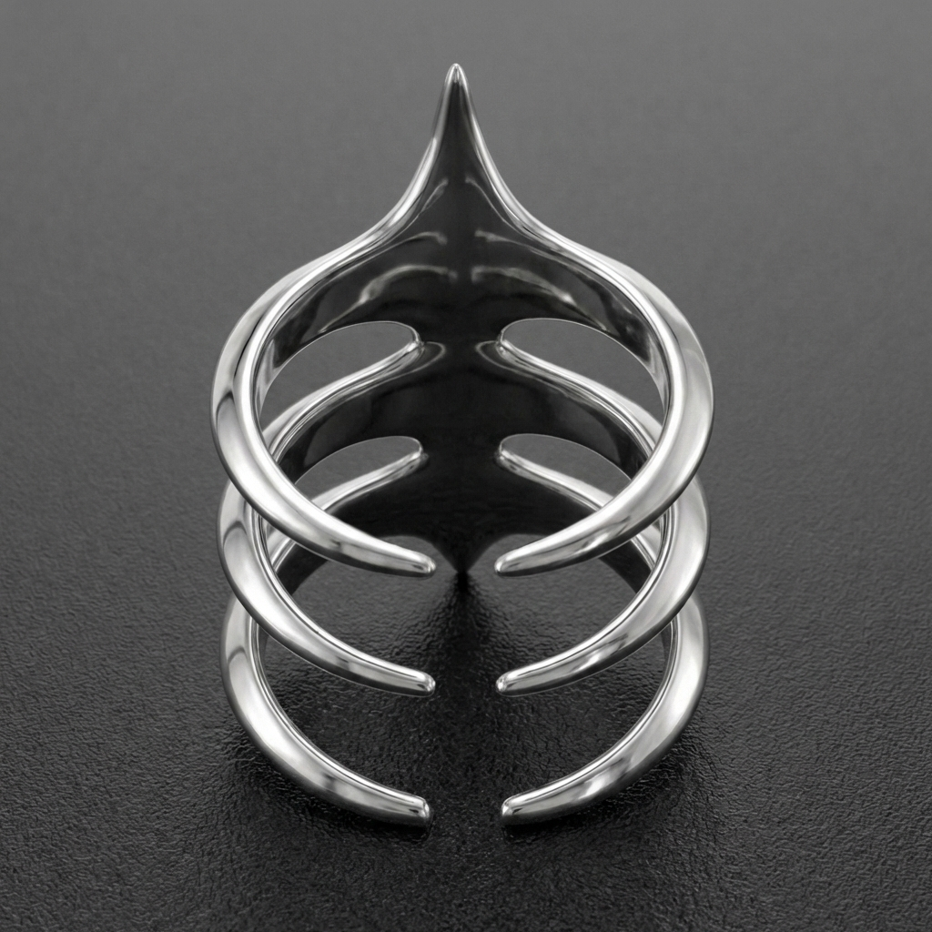 Exoskeleton Stainless Steel Ring