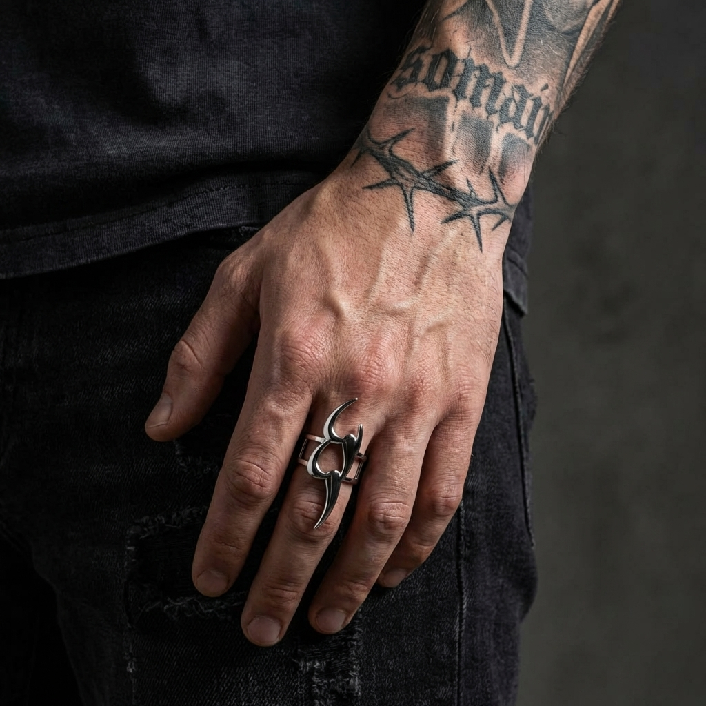 Scythe Stainless Steel Ring