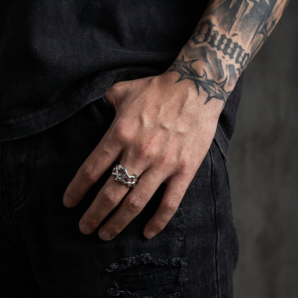Fracture Stainless Steel Ring