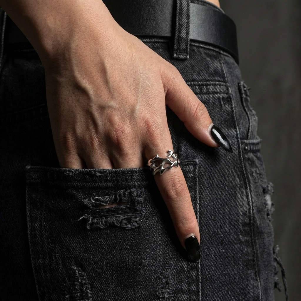 Fracture Stainless Steel Ring