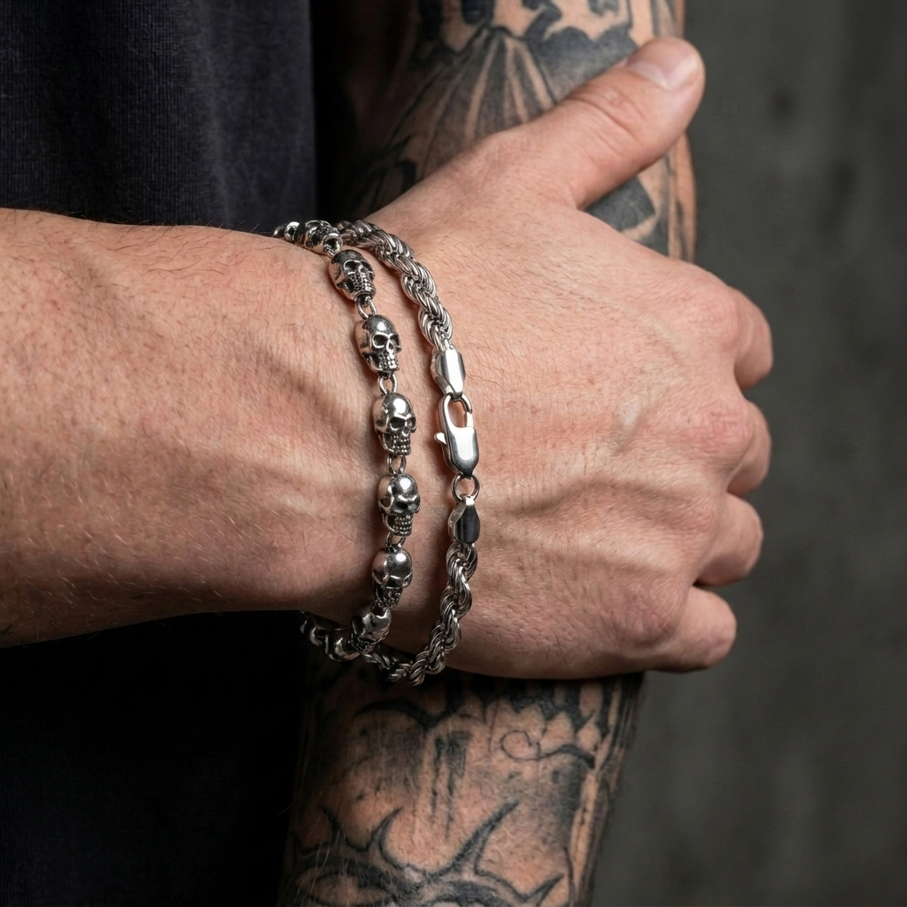 5mm Rope Stainless Steel Bracelet
