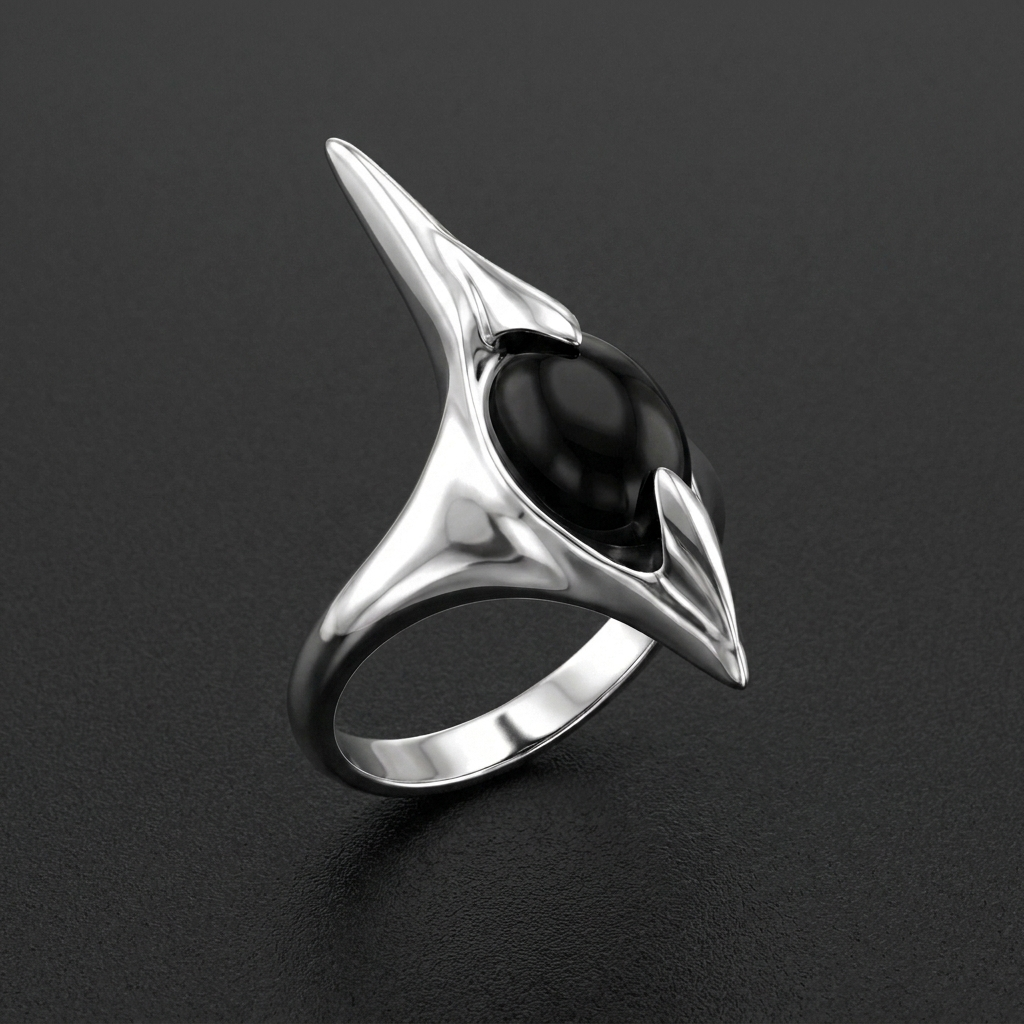 Abyss Black Stainless Steel Ring