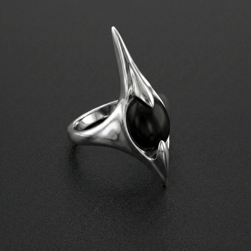 Abyss Black Stainless Steel Ring