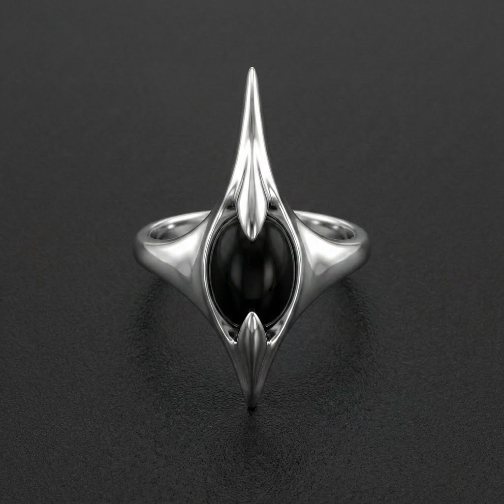 Abyss Black Stainless Steel Ring
