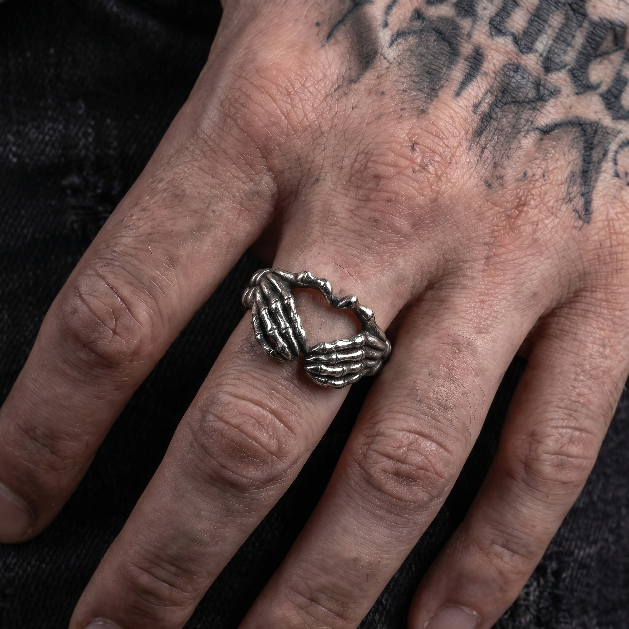 Death's Grip Gothic Stainless Steel Ring