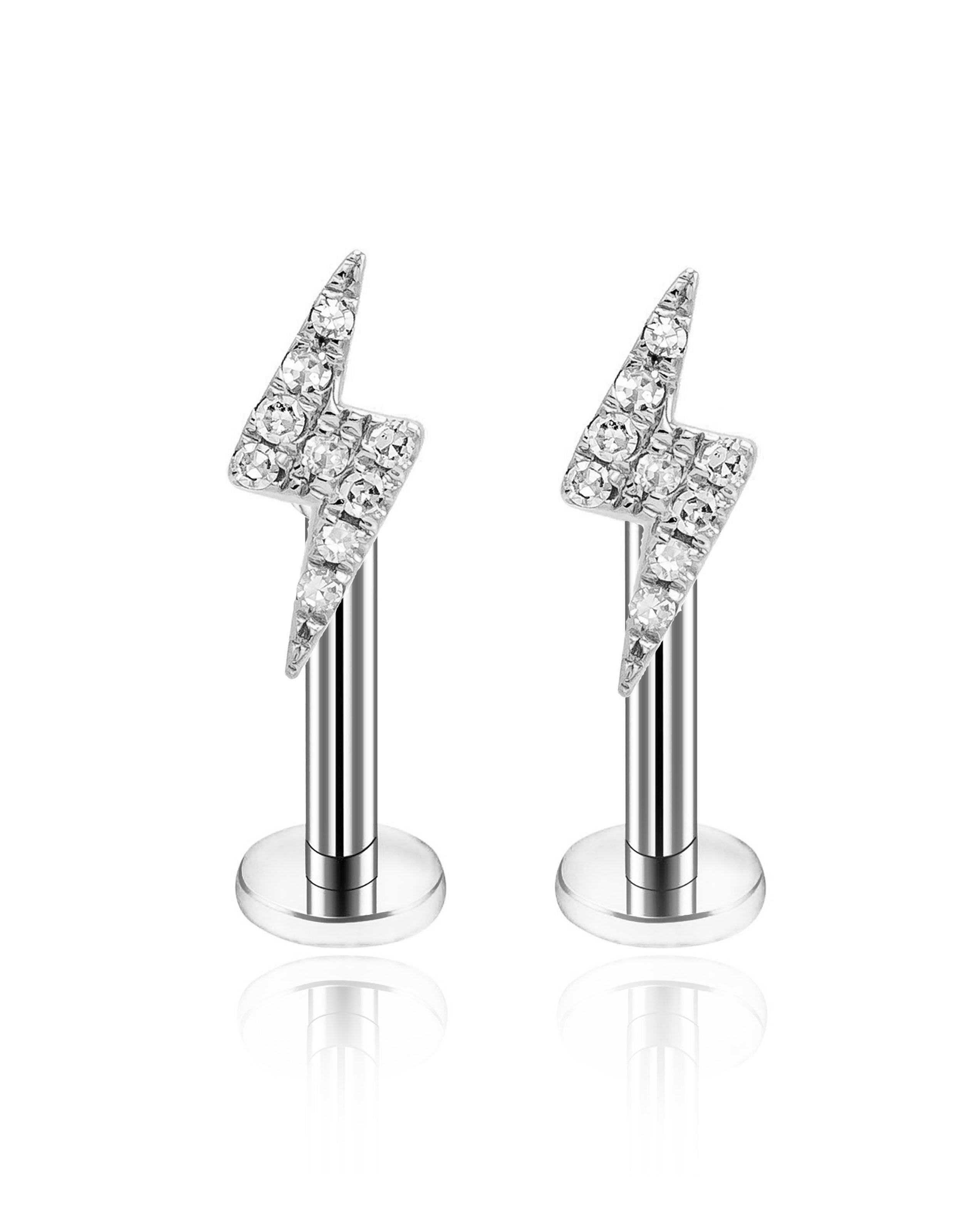 Blink Lightning Bolt Ear Piercing Stud